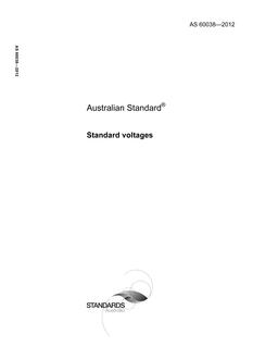 AS 60038-2012 AS 60038-2012