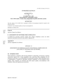 AS 61000.3.100-2011 Amd 1:2016 AS 61000.3.100-2011 Amd 1:2016