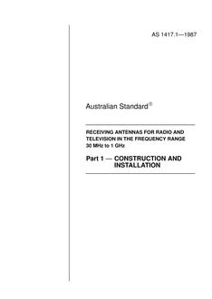 AS 1417.1-1987 AS 1417.1-1987