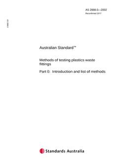 AS 2888.0-2002 AS 2888.0-2002