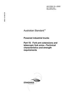 AS 2359.15-2005 AS 2359.15-2005