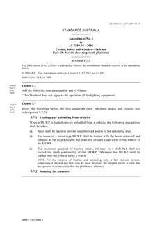 AS 2550.10-2006 AMDT 1 AS 2550.10-2006 AMDT 1