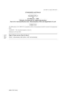 AS 1289.3.9.1-2002 AMDT 1