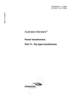 AS 60076.11-2006 AS 60076.11-2006