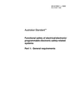 AS 61508.1-1999 AS 61508.1-1999