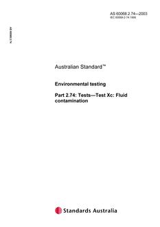 AS 60068.2.74-2003 AS 60068.2.74-2003