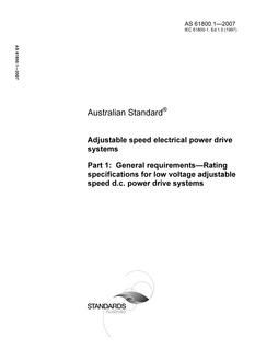 AS 61800.1-2007 AS 61800.1-2007
