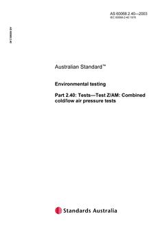 AS 60068.2.40-2003 AS 60068.2.40-2003