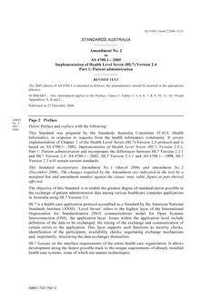 AS 4700.1-2005 AMDT 2 AS 4700.1-2005 AMDT 2