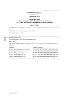 AS 2805.6.4-2001 AMDT 1