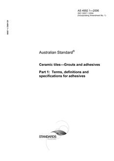 AS 4992.1-2006 AS 4992.1-2006