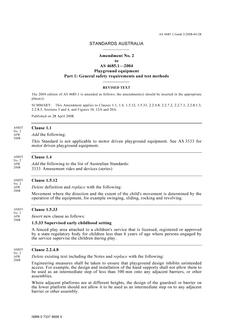 AS 4685.1-2004 AMDT 2 AS 4685.1-2004 AMDT 2