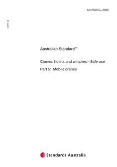 AS 2550.5-2002 AS 2550.5-2002