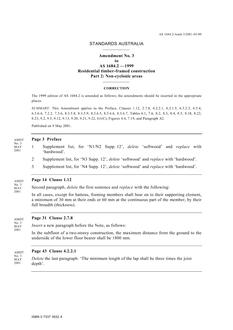 AS 1684.2-1999 AMDT 3 AS 1684.2-1999 AMDT 3