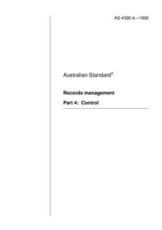 AS 4390.4-1996 AS 4390.4-1996
