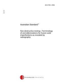 AS 4749-2001 AS 4749-2001