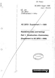 AS 2870.1 SUPP 1-1989 AMDT 1 AS 2870.1 SUPP 1-1989 AMDT 1