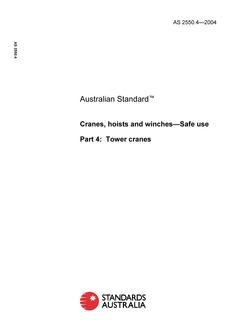 AS 2550.4-2004 AS 2550.4-2004