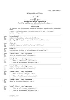 AS 4992.1-2006 AMDT 1 AS 4992.1-2006 AMDT 1