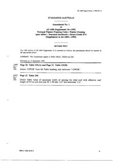 AS 1684 SUPP 14-1992 AMDT 1