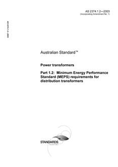 AS 2374.1.2-2003 AS 2374.1.2-2003