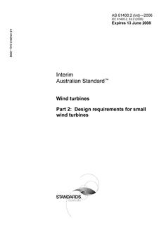 AS 61400.2(INT)-2006 AS 61400.2(INT)-2006