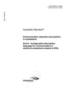 AS 61850.6-2005 AS 61850.6-2005