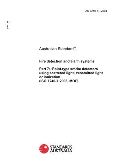 AS 7240.7-2004 AS 7240.7-2004