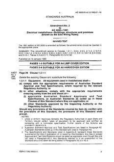 AS 3000-1991 AMDT 2 AS 3000-1991 AMDT 2