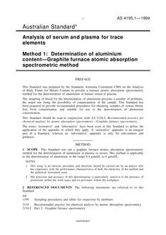 AS 4195.1-1994 AS 4195.1-1994