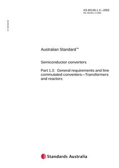 AS 60146.1.3-2002 AS 60146.1.3-2002