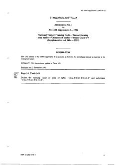 AS 1684 SUPP 3-1992 AMDT 1 AS 1684 SUPP 3-1992 AMDT 1