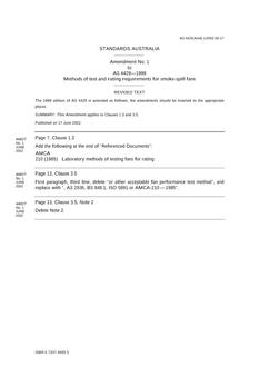 AS 4429-1999 AMDT 1 AS 4429-1999 AMDT 1
