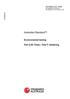 AS 60068.2.20-2004 AS 60068.2.20-2004