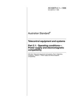 AS 60870.2.1-1998 AS 60870.2.1-1998