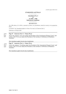 AS 4901-1998 AMDT 2 AS 4901-1998 AMDT 2