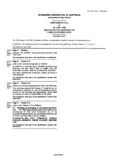 AS 3199-1982 AMDT 1 AS 3199-1982 AMDT 1