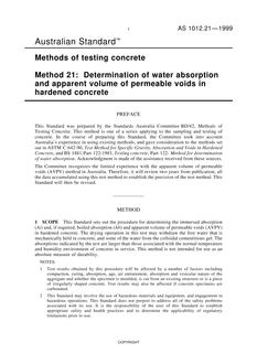 AS 1012.21-1999 AS 1012.21-1999