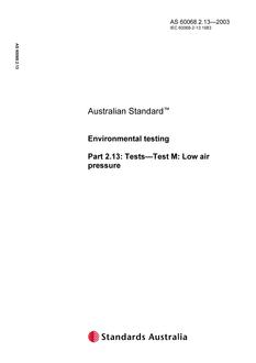 AS 60068.2.13-2003 AS 60068.2.13-2003