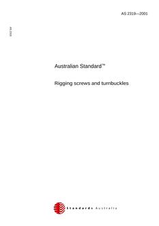 AS 2319-2001 AS 2319-2001