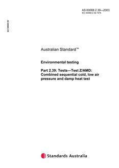 AS 60068.2.39-2003 AS 60068.2.39-2003