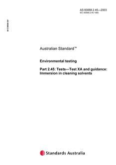 AS 60068.2.45-2003 AS 60068.2.45-2003