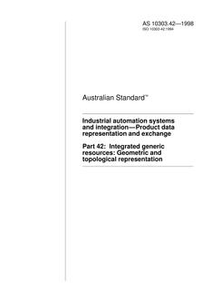 AS 10303.42-1998 AS 10303.42-1998