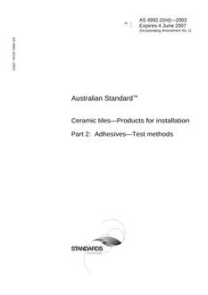 AS 4992.2(INT)-2003 AS 4992.2(INT)-2003