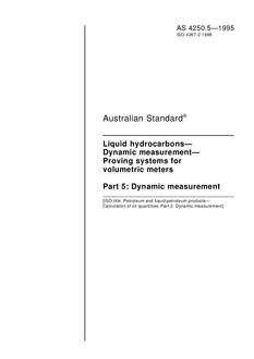 AS 4250.5-1995 AS 4250.5-1995
