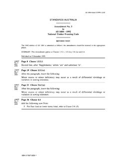 AS 1684-1992 AMDT 3 AS 1684-1992 AMDT 3