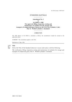 AS 2030.4-1985 AMDT 1 AS 2030.4-1985 AMDT 1