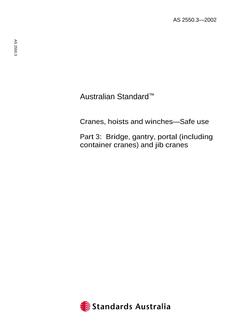 AS 2550.3-2002 AS 2550.3-2002