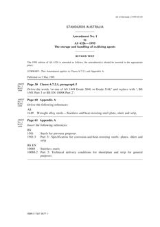AS 4326-1995 AMDT 1 AS 4326-1995 AMDT 1