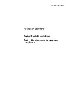 AS 4615.1-2000 AS 4615.1-2000